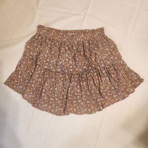 Floral Brown Skirt